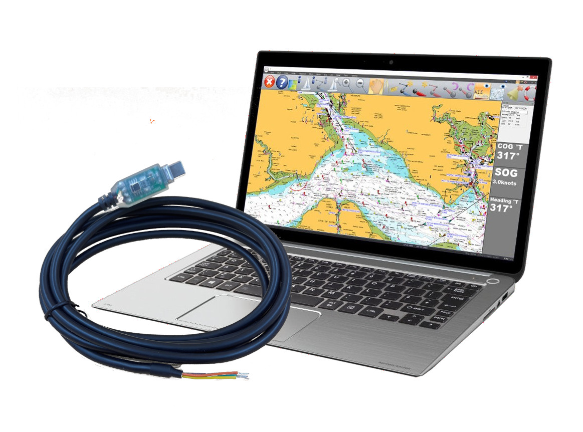 NMEA 0183 to USB C with laptop